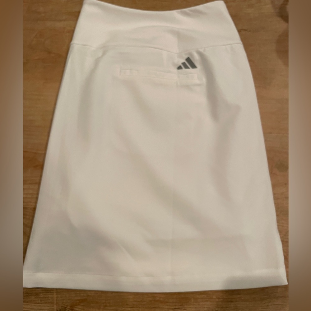 NWT Adidas Women's White Performance Skirt Skort Golf Pickleball Tennis Gym 2X